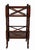 Traditional Two-Tier Plantation Cherry Side Table With Casters & Fretwork Detail For Sale - Image 4 of 6