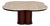 Large Mid-Century Modern Clover Coffee Table in Travertine and Dark Oak, 1970s For Sale