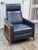 West Elm Spencer Wood-Frame Leather Recliner For Sale - Image 10 of 12