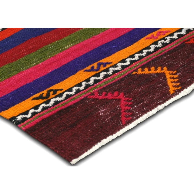 Traditional 1960s Turkish Kilim For Sale - Image 3 of 5