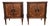 Mid-Century Modern Italian Wood Nightstands, 1950s, Set of 2 For Sale