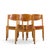 Jens Risom General Purpose Mid Century Walnut Dining Chair - Set of 4 Each chair measures: 22 wide x 21 deep x 32.25...