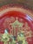 Red and Gilt Papier Mache Wine Coaster For Sale - Image 4 of 6