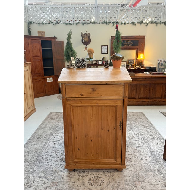 Antique English Pine Cabinet For Sale - Image 9 of 9
