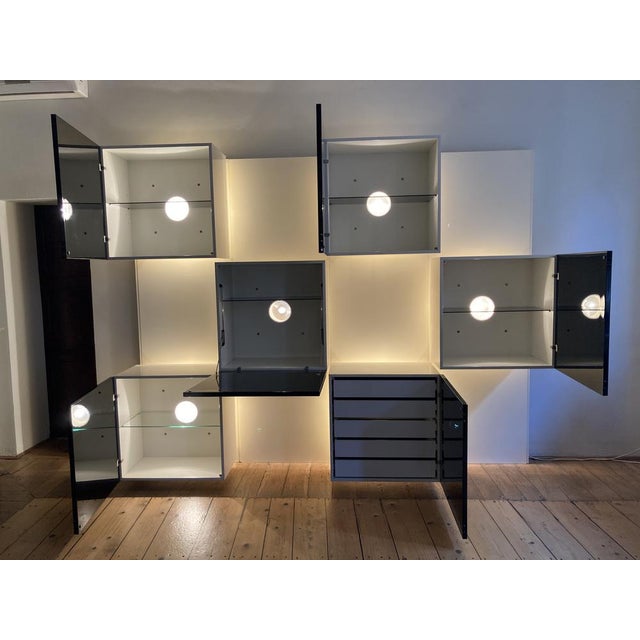 Life Collection Checkerboard Cabinet by Roberto Monsani for Acerbis, 1975 For Sale - Image 4 of 18