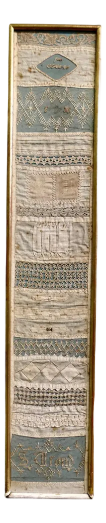 French Lace Sampler, Early 19th Century