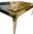 Contemporary Louis XVI Style 1970’s Brass Coffee Table For Sale - Image 3 of 7