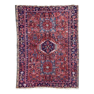 Antique Karadja Rug in Wool, 1890s For Sale