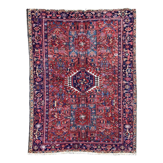 Antique Karadja Rug in Wool, 1890s For Sale