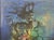 Abstract Hoi Lebadang Original Floral Still Life in Blue Lithograph Signed #D For Sale - Image 3 of 6