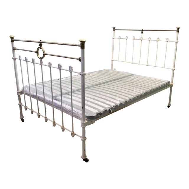 Victorian Brass and Iron Double Bed For Sale