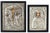 Two Orthodox icons with silver plating, 20th century Greek, wooden, 20th century, representing the crucifixion of Jesus...
