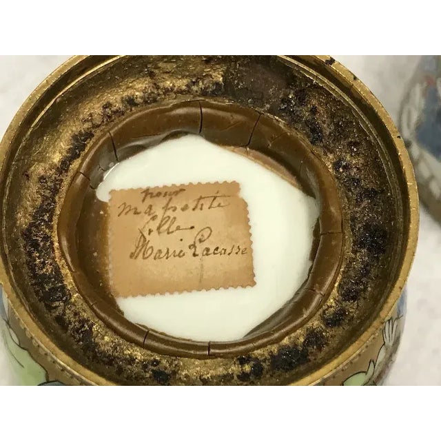 Ceramic Antique 18th Century Japanese Edo Period Porcelain Mounted Beaker Cups - A Pair For Sale - Image 7 of 13