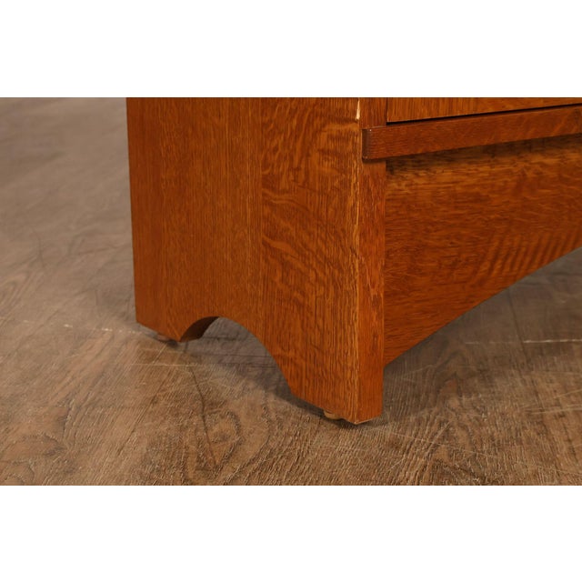 Stickley Harvey Ellis Mission Oak Inlay Bookcase For Sale - Image 15 of 18