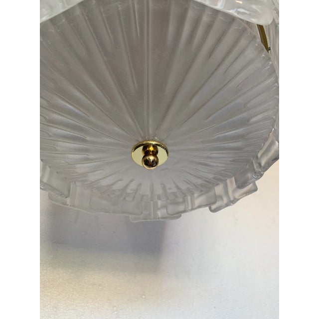 Metal Italian Style Murano Glass Sputnik Chandelier Lantern For Sale - Image 7 of 12