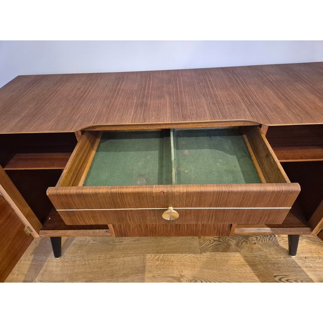 Mid-Century Walnut Beehive Sideboard from Beautility, 1960s For Sale - Image 12 of 18