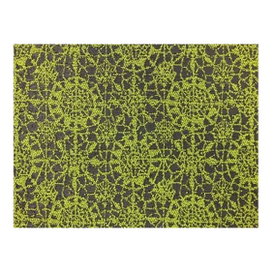Création Baumann - Outdoor Tobago - 0101475-0087 Gray Grey Lime Green Abstract Medallion Upholstery Drapery Fabric