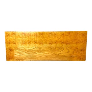 1970s Milo Baughman Attributed Burl King Headboard For Sale