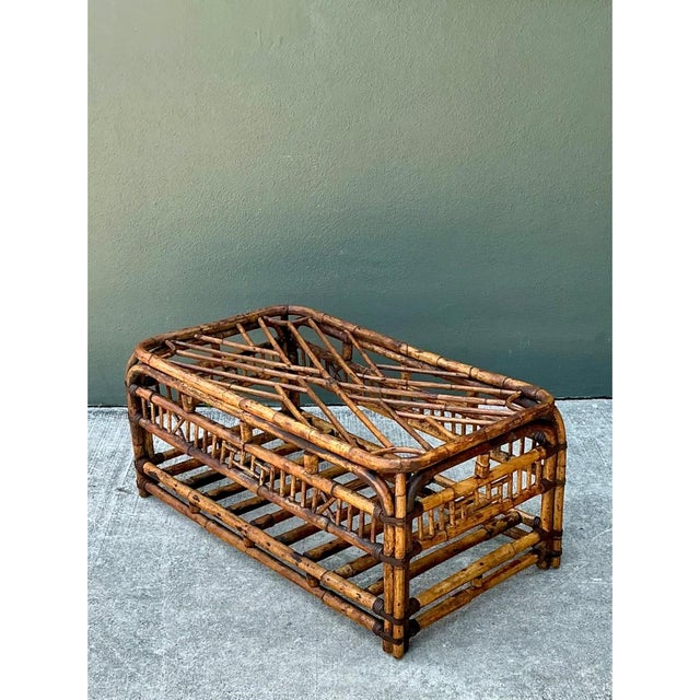 Vintage Brighton Rattan Coffee Table For Sale - Image 12 of 12