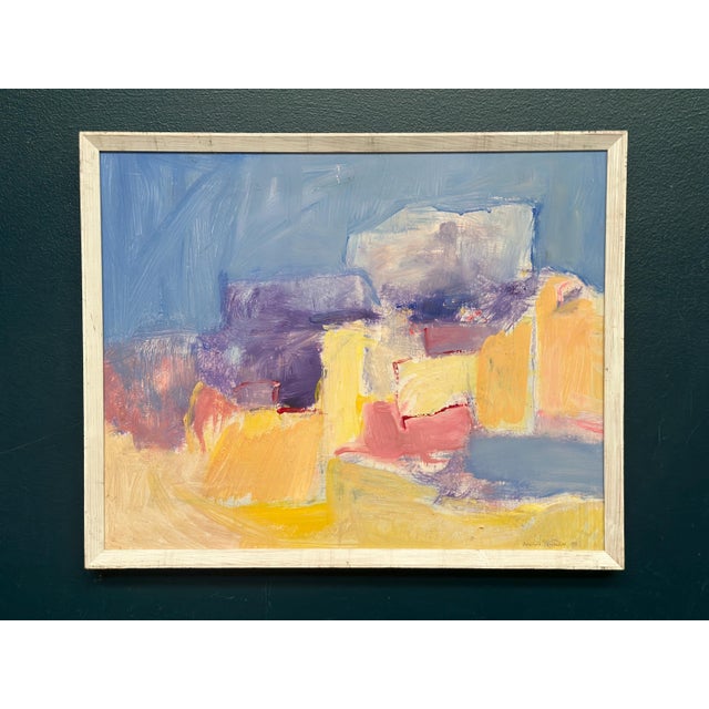 Aulikki Bondeson, Abstract Composition, 1994, Oil on Panel, Framed For Sale - Image 7 of 18
