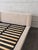 Queen Size Modern Floating Linen-Wrapped Platform Bed Frame For Sale In San Francisco - Image 6 of 12