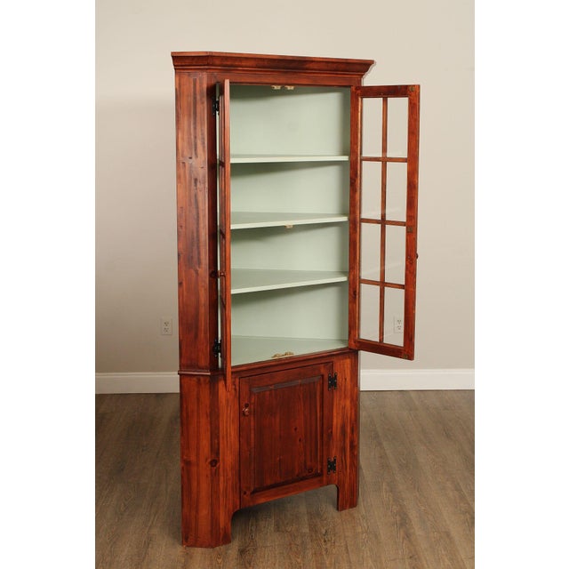 Custom Quality Pine Corner Cabinet For Sale - Image 4 of 12