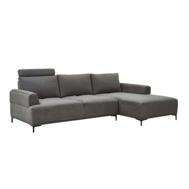 Pasargad Home Modern Lucca Sectional Sofa With Push Back