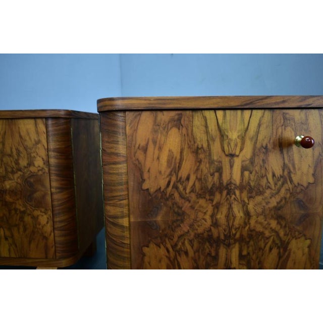 Art Deco Bedside Tables, Czechoslovakia, 1932, Set of 2 For Sale - Image 3 of 18