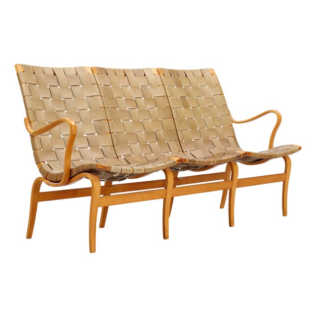 Vintage Three-Seater Eva Sofa by Bruno Mathsson for Firma Karl Mathsson, 1960s For Sale