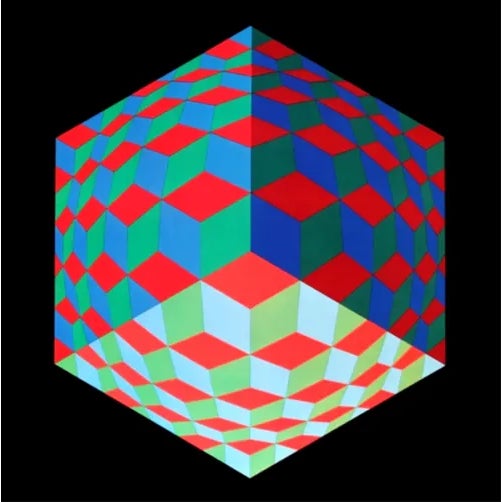 1970s Victor Vasarely Progression 2-6, Optic Art For Sale