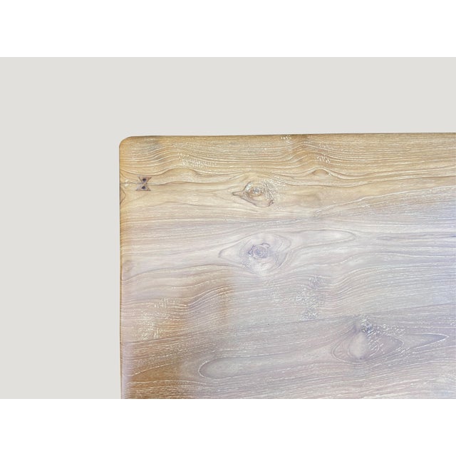 Andrianna Shamaris Midcentury Style Couture Teak Wood Coffee Table For Sale In New York - Image 6 of 18