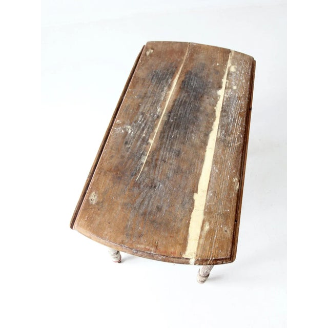 Antique Painted Drop Leaf Table For Sale - Image 12 of 12