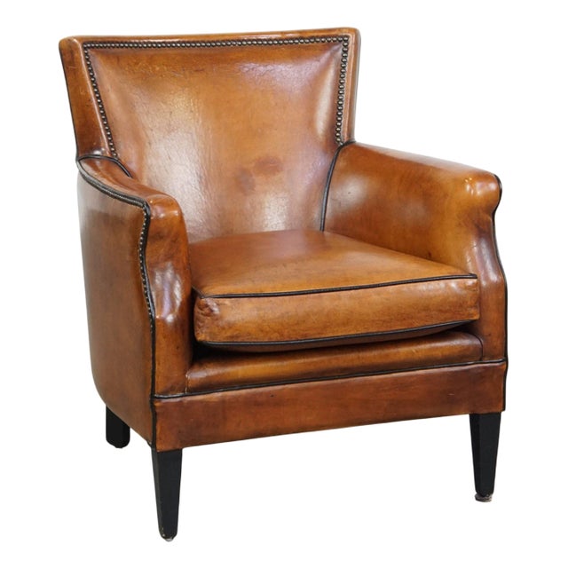 Sheep Leather Armchair For Sale