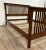 Late 20th Century Vintage Queen Size Stickley Style Mission Arts and Crafts Style Oak Bed For Sale - Image 5 of 8