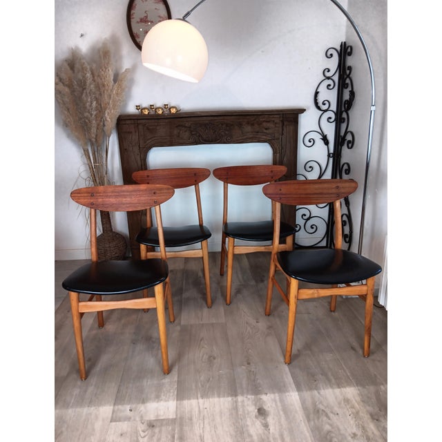 Vintage Scandinavian Chairs, 1960s, Set of 4 For Sale - Image 16 of 18