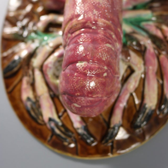 George Jones Majolica Lobster Dish For Sale - Image 16 of 18