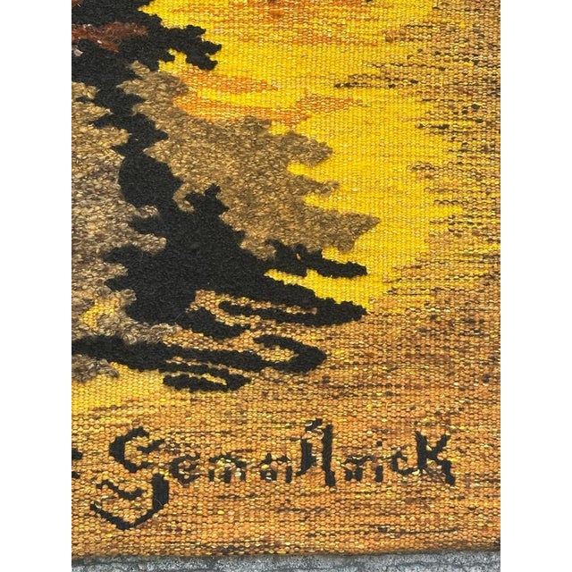 Modern French Aubusson Tapestry from Gemmanick, 1970s For Sale - Image 13 of 18