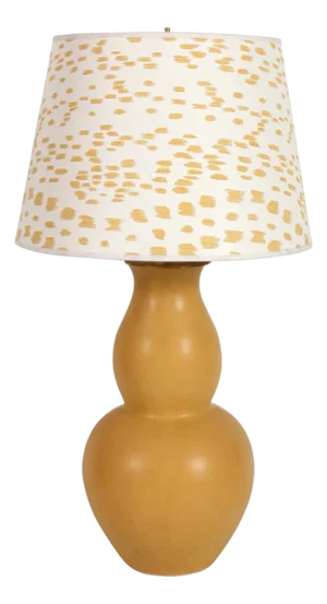 Barthold Copper Matte Ochre Double Gourd Ceramic Lamp