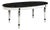 Napoleon III Ovular Dining Table With Nero Portoro Marble Top For Sale
