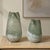 Kenneth Ludwig Chicago Chianti Seeded Glass Vases Set/2 For Sale - Image 4 of 5