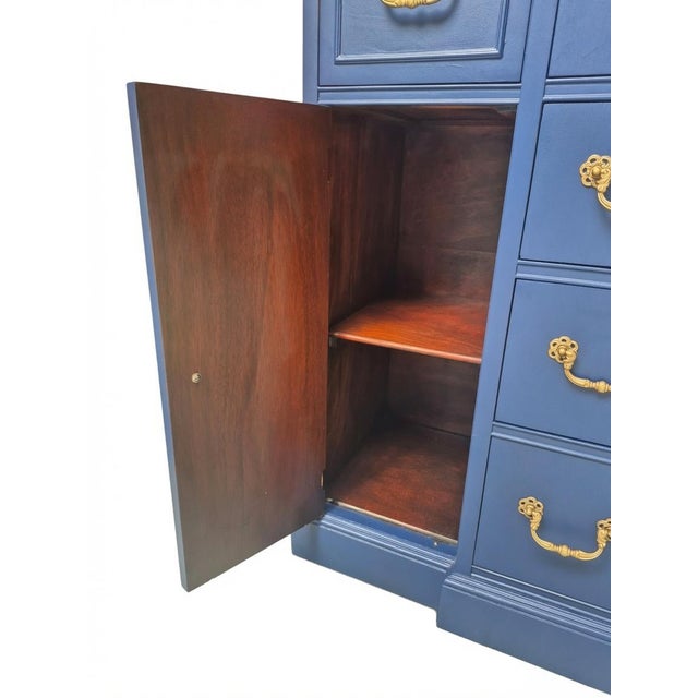 Exquisitely Restored Secretary Desk With Hutch, C. Early 20th Century For Sale - Image 12 of 13