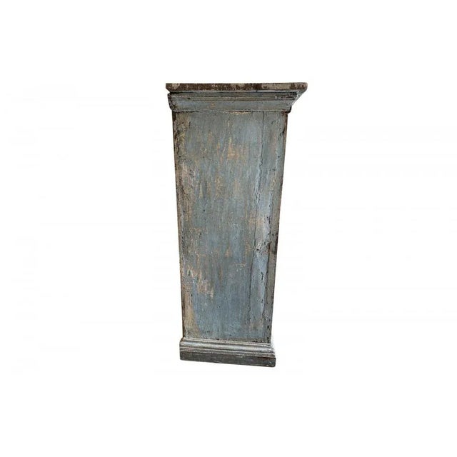 Italian Italian 18th Century Light Blue Painted Cabinet For Sale - Image 3 of 13