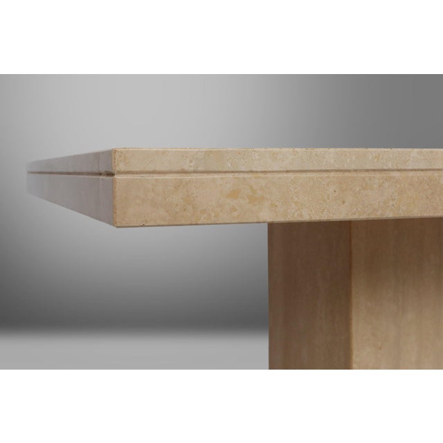 Stone Sculptural Dinner Table in Travertine, France, 1960s For Sale - Image 7 of 13