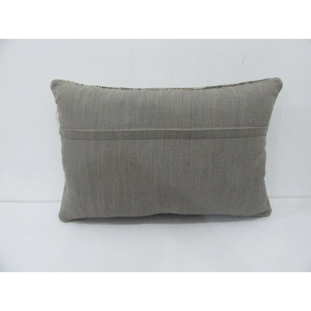 Traditional Gray Decorative Pillow Cover For Sale - Image 3 of 4