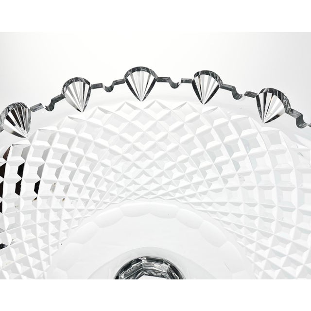 1990s Waterford “Master Cutter Collection” Large Crystal Centerpiece Pedestal Bowl For Sale In Dallas - Image 6 of 11