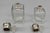 French Pair of Antique Crystal Scent Bottles With Silver Mounts — Engraved Monogram, Hallmarked Silver For Sale - Image 3 of 9