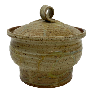 Vintage Studio Pottery Lidded Crock