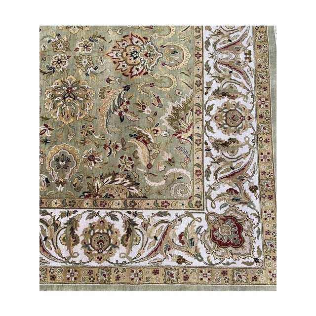 1990s 10x14 Indian Agra Area Rug - 106226 For Sale - Image 5 of 15