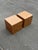 Wood 1970s Pair of Post-Modern Burled Cube Tables Styled After Milo Baughman For Sale - Image 7 of 12