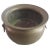 Late 19th Century J P Mook Brass Planter Jardiniere with Lion Heads Handles. Measures 15"W x 13"D x 8"H. Opening is 10" in...